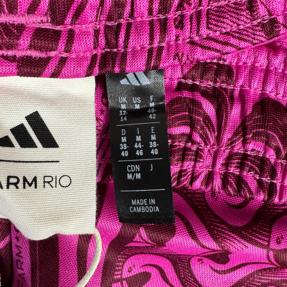 NWT Adidas x FARM RIO Wide Leg Track Pants sz Medium Flared Joggers Rare Collab - Picture 10 of 11